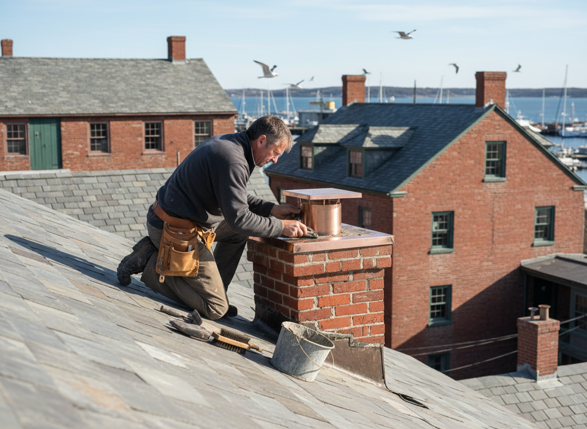 chimney cap repair in Gloucester