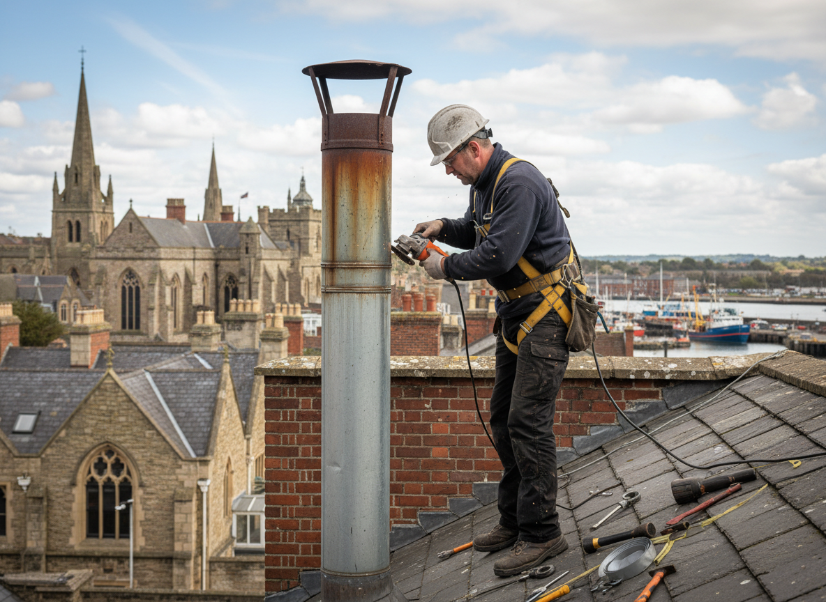 Chimney repair in Rogers Street