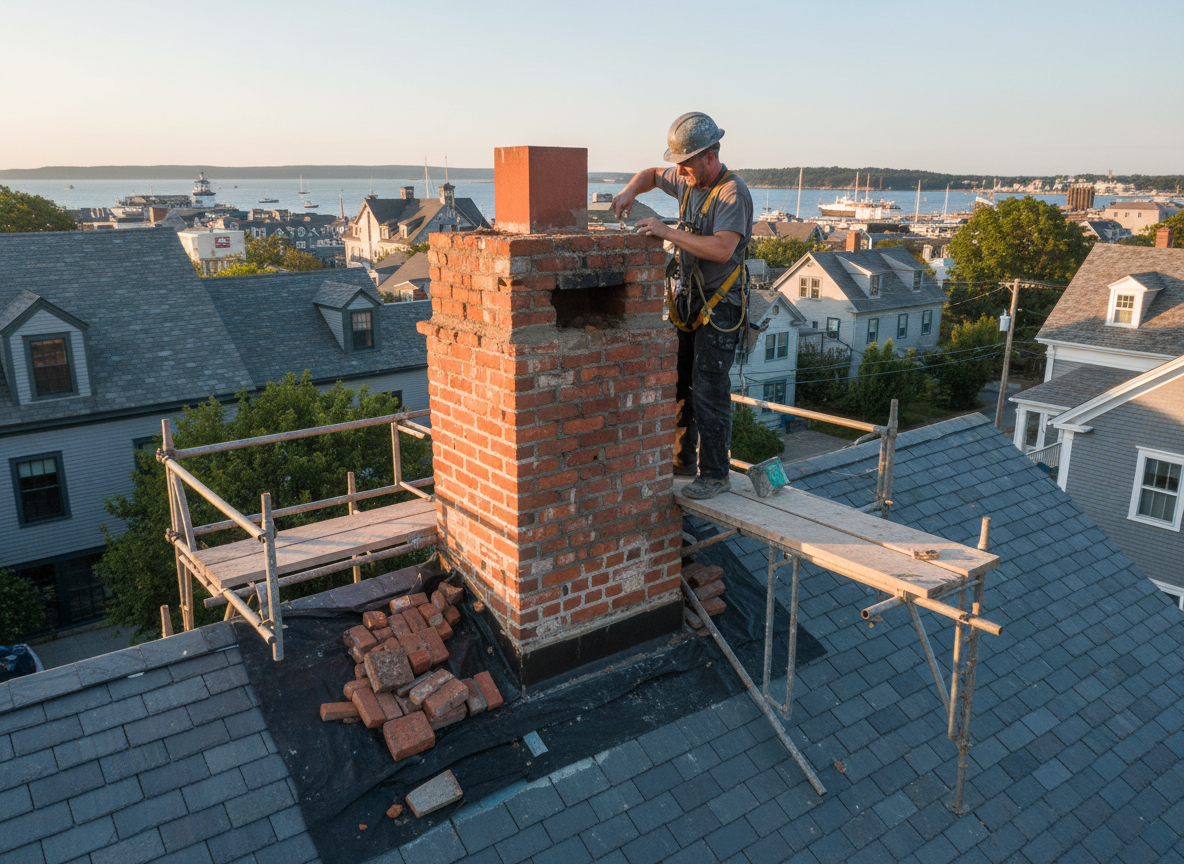 Residential chimney repair in Gloucester